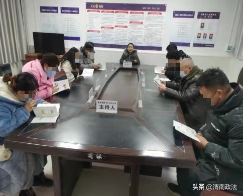 大荔县段家司法所节后开展社区矫正对象集中教育活动（图）