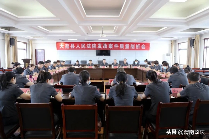 大荔法院召开2022年第一季度发改案件剖析专题会议